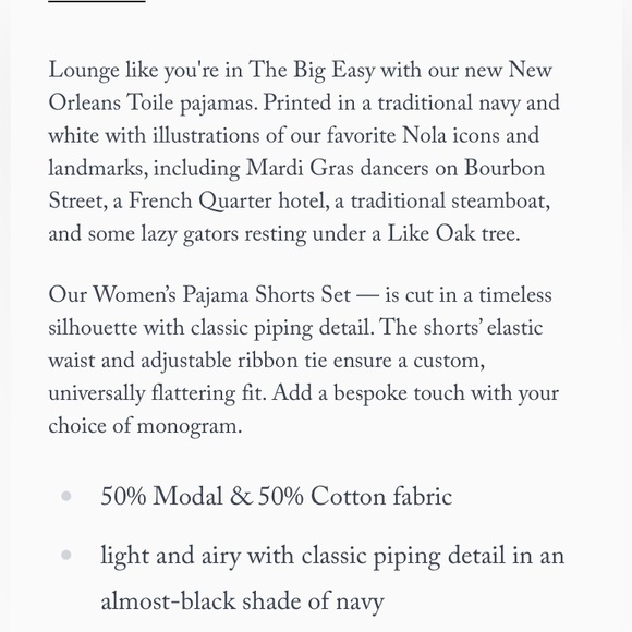 Katie Kime New Orleans Toile pajama top - Picture 3 of 15